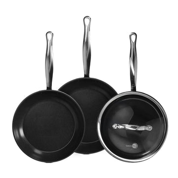 GreenPan - Barcelona Pro 4-delige Pannenset 20/24/24 cm - 2 koekenpannen + stoofpan met deksel Pannenset GreenPan 