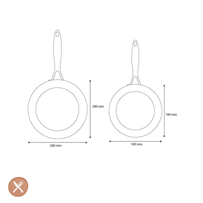 GreenPan - Geneva 2-delige Koekenpannenset 18/28 cm Pannenset GreenPan 