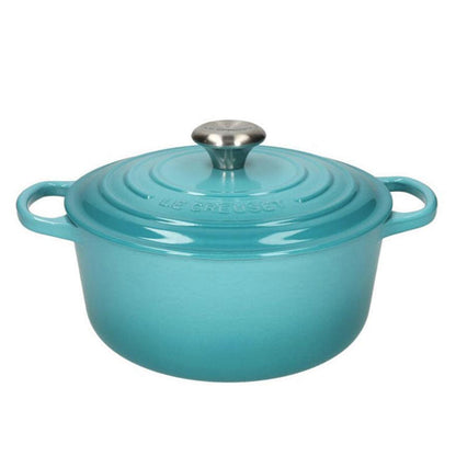 Le Creuset - Braten- / Schmorpfanne Signature rund Caribbean Blue 24cm 4,2l