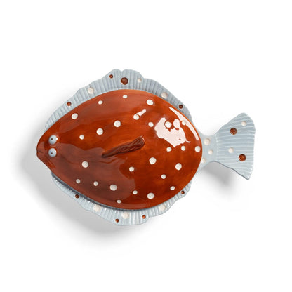 &Klevering - Bord Schol - Bruin Serveerschaal &Klevering 