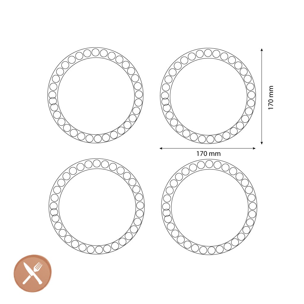 &amp;Klevering - Jeu de 4 assiettes &amp;Klevering