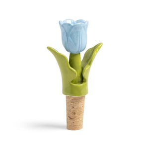 &Klevering - Flessenstop tulp blauw Flessenstop &Klevering 