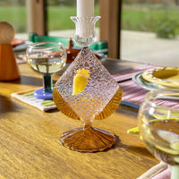 &Klevering - Kandelaar - Vis - Roze Kandelaar &Klevering 