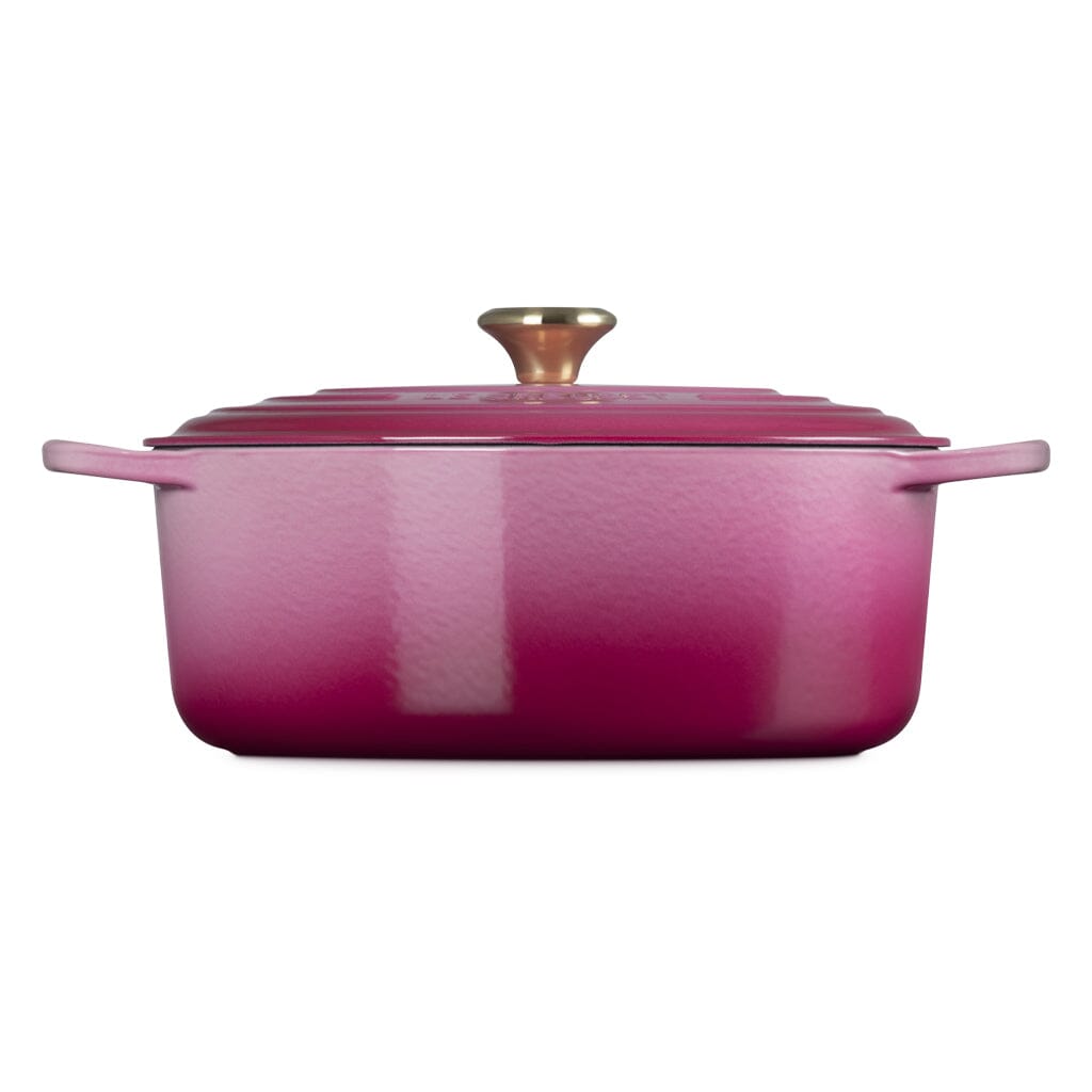 Le Creuset - Braadpan Ovaal in Geëmailleerd Gietijzer - Berry - 31 cm Braadpan Le Creuset 