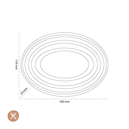 Le Creuset - Lepelhouder ovaal Ebbenzwart 15cm Keukengerei houder Le Creuset 