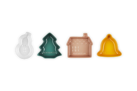 Le creuset - Schaaltjes Kerst Set van 4 in Aardewerk Schalen Le Creuset 