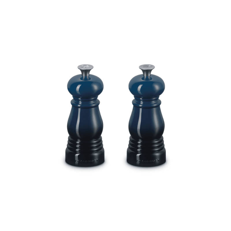 Le Creuset - Set van 2 Kleine Molens Nuit 11cm Peper- en Zoutmolen set Le Creuset 