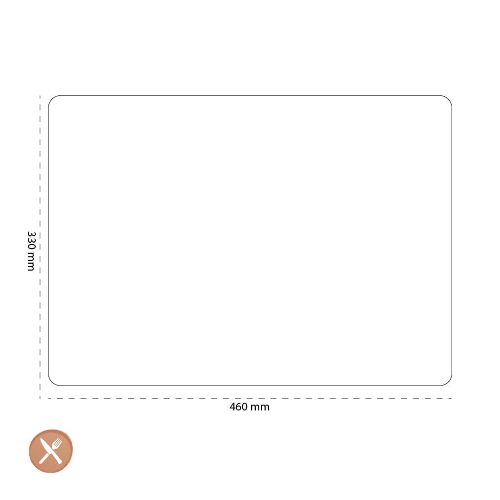 Leonardo - Placemat Leer 33x46cm - Bruin Placemat Leonardo 