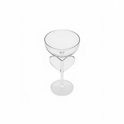 Lepelclub - Chamapgne Coupe - Hart - Transparant Champagne glazen LepelClub 
