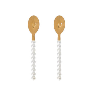 Lepelclub - Cuillères à café - Perle - Lot de 2 LepelClub
