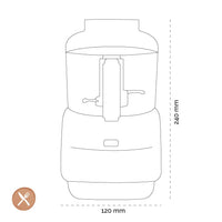 Magimix - Le Micro Hakmolen Mat Chroom Hakmolen Magimix 