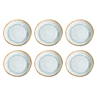 Medard de Noblat - Shadow Aqua Dessertbord 20.5 cm (set van 6) Dessertborden Medard de Noblat 
