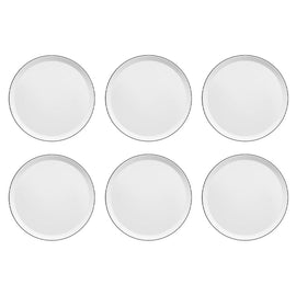 Medard de Noblat - Yaka Black Dinnerbord 27 cm (set van 6) Dinerborden Medard de Noblat 