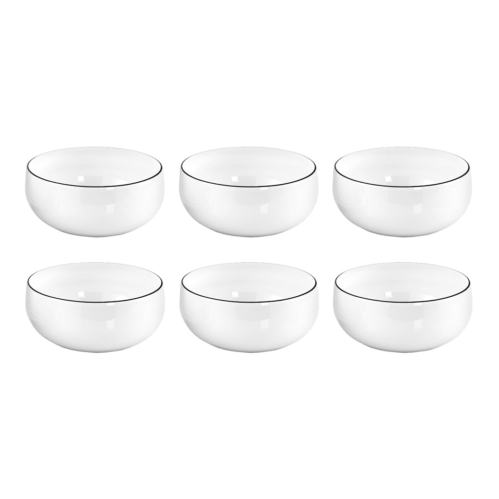 Médard de Noblat - Bol Petit Déjeuner Yaka Noir 13 cm (lot de 6)