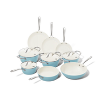 Cook & Pan - Batterie de cuisine Go Blue 9 pièces