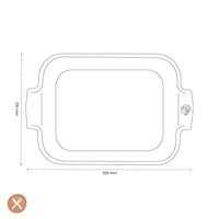 Peugeot - Appolia Ovenschaal Rechthoekig 32 cm Aubergine Ovenschaal Peugeot 