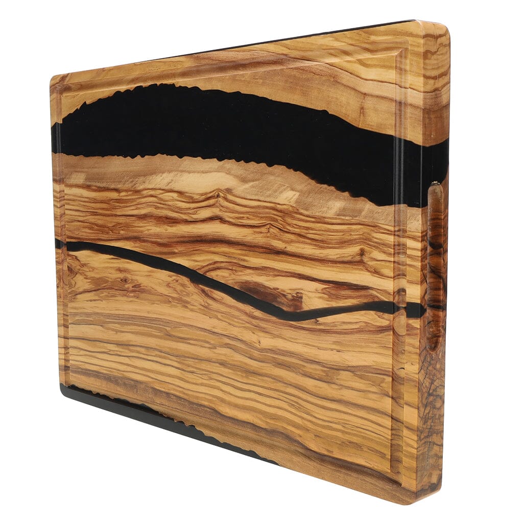 Shinrai Japan - Epoxy Onyx Snijplank Olijfhout - 40 x 30 x 3 cm Houten snijplank Shinrai Japan 