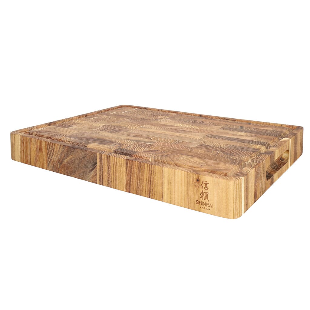 Shinrai Japan - Luxe Snijplank Teakhout - 40 x 30 x 4.5 cm Houten snijplank Shinrai Japan 