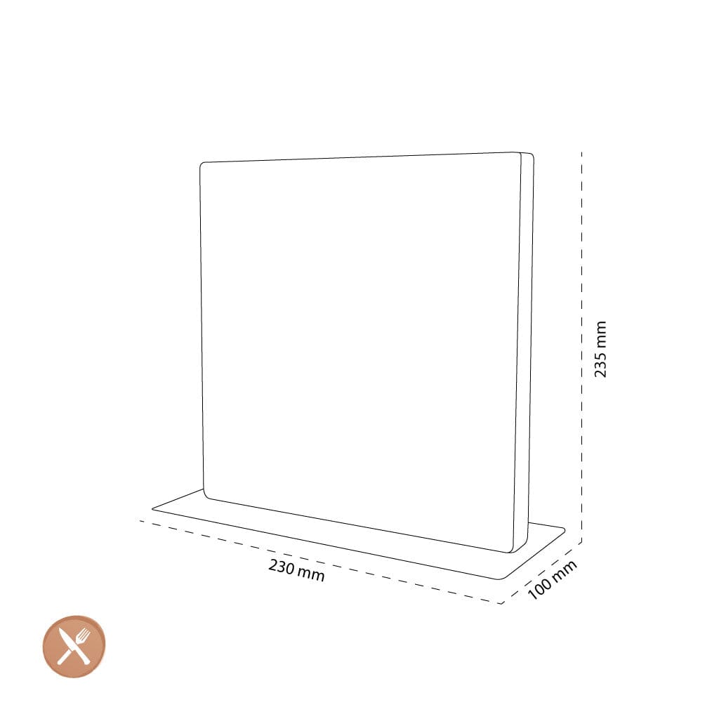 Shinrai Japan - Magnetisch Messenblok Cito Dubbelzijdig - Acaciahout Magnetisch messenblok Shinrai Japan 