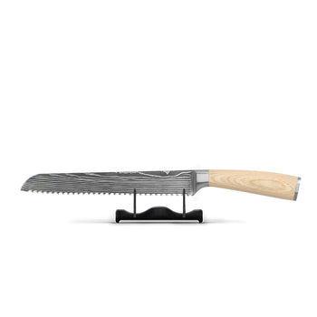 Shinrai Knives - Akari Damascus Print Broodmes 20 cm Shinrai Knives 