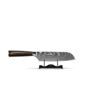 Couteaux Shinrai - Coffret complet Damas - Ensemble de couteaux complet avec bloc, planche à découper et pierre à aiguiser 