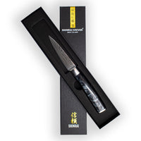 Shinrai Knives - Damascus Print Onyx Schilmes 8 cm Schilmes Shinrai Knives 