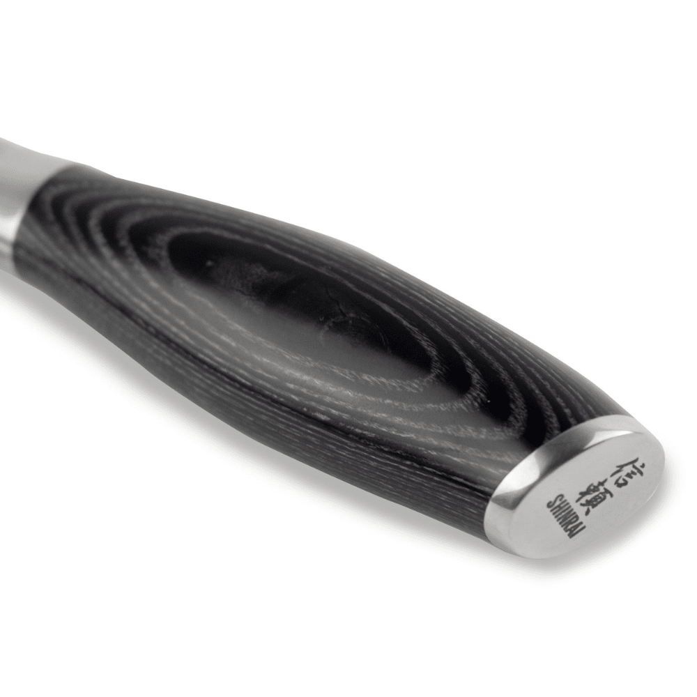 Shinrai Knives - Damast Pakka Holz - Damaszener Santoku 18 cm