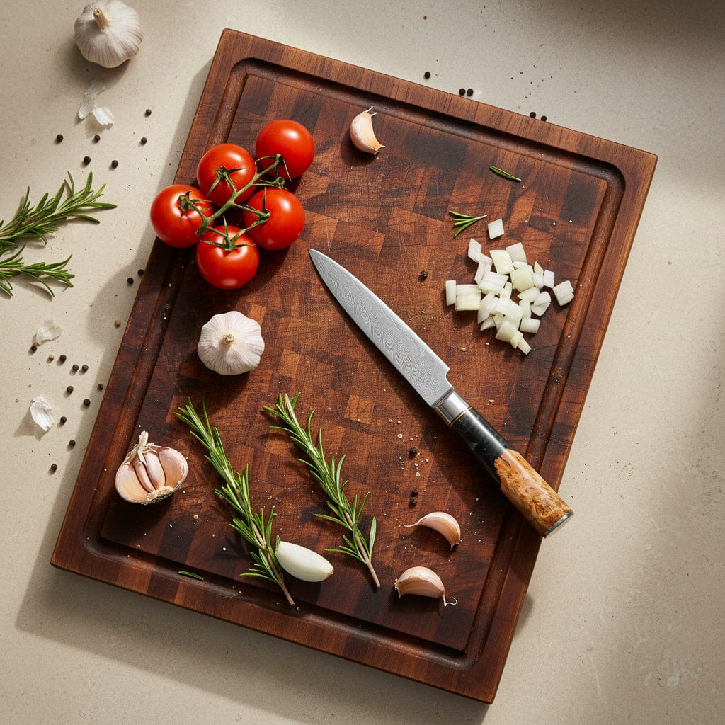 Shinrai Knives - Epoxy Onyx Damascus 6-delige Damascus Messenset Messenset Shinrai Knives 