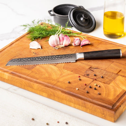 Couteaux Shinrai - Coffret de 7 couteaux en damas martelé BR