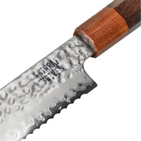 Couteaux Shinrai - Kigami Exclusive Damascus 4 pièces - Couteau de chef + Couteau à pain + Nakiri + Couteau d'office Ensemble de couteaux Shinrai Knives