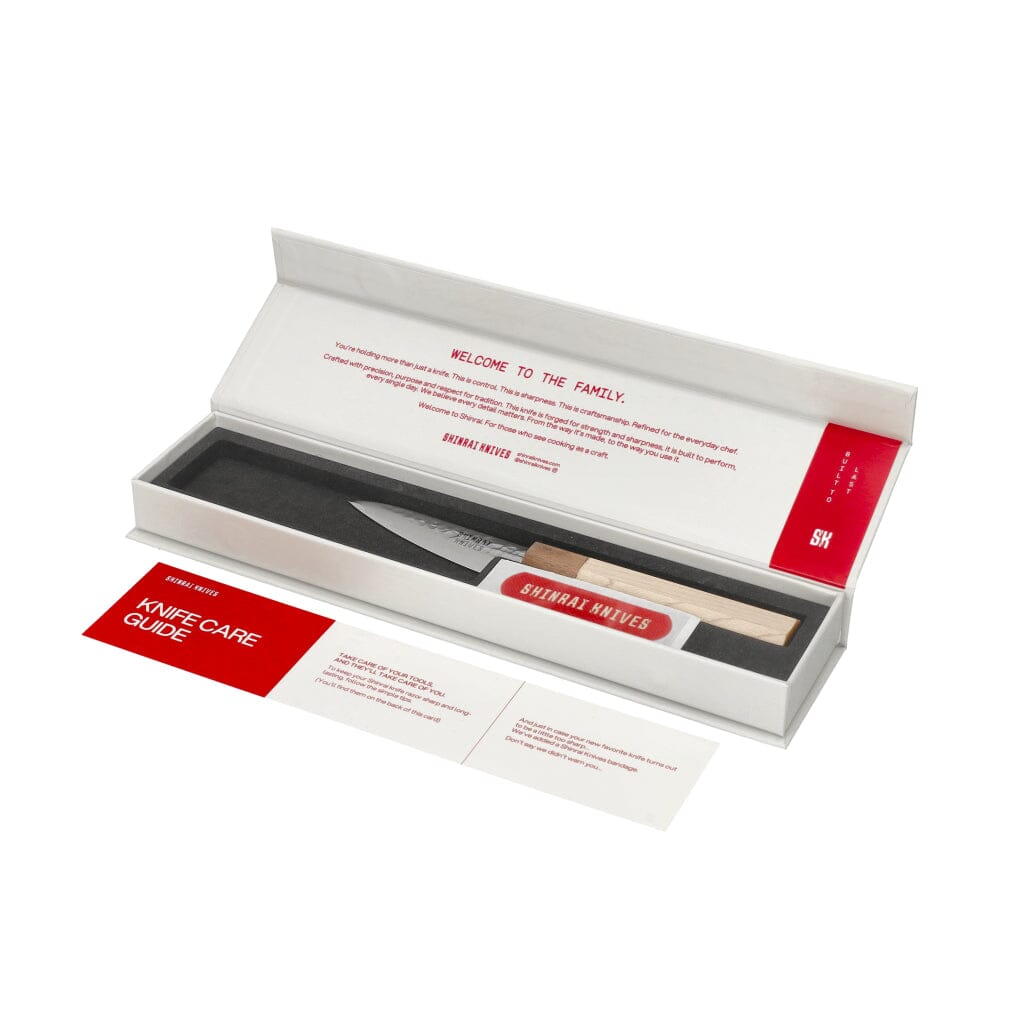 Shinrai Knives - Kirameki Damascus Schilmes 8 cm Schilmes Shinrai Knives 