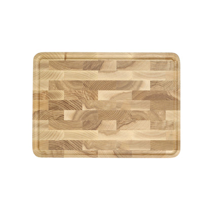 Shinrai Knives – Luxus-Schneidebrett aus Eschenholz – Hirnholz – 40 × 30 × 4,5 cm