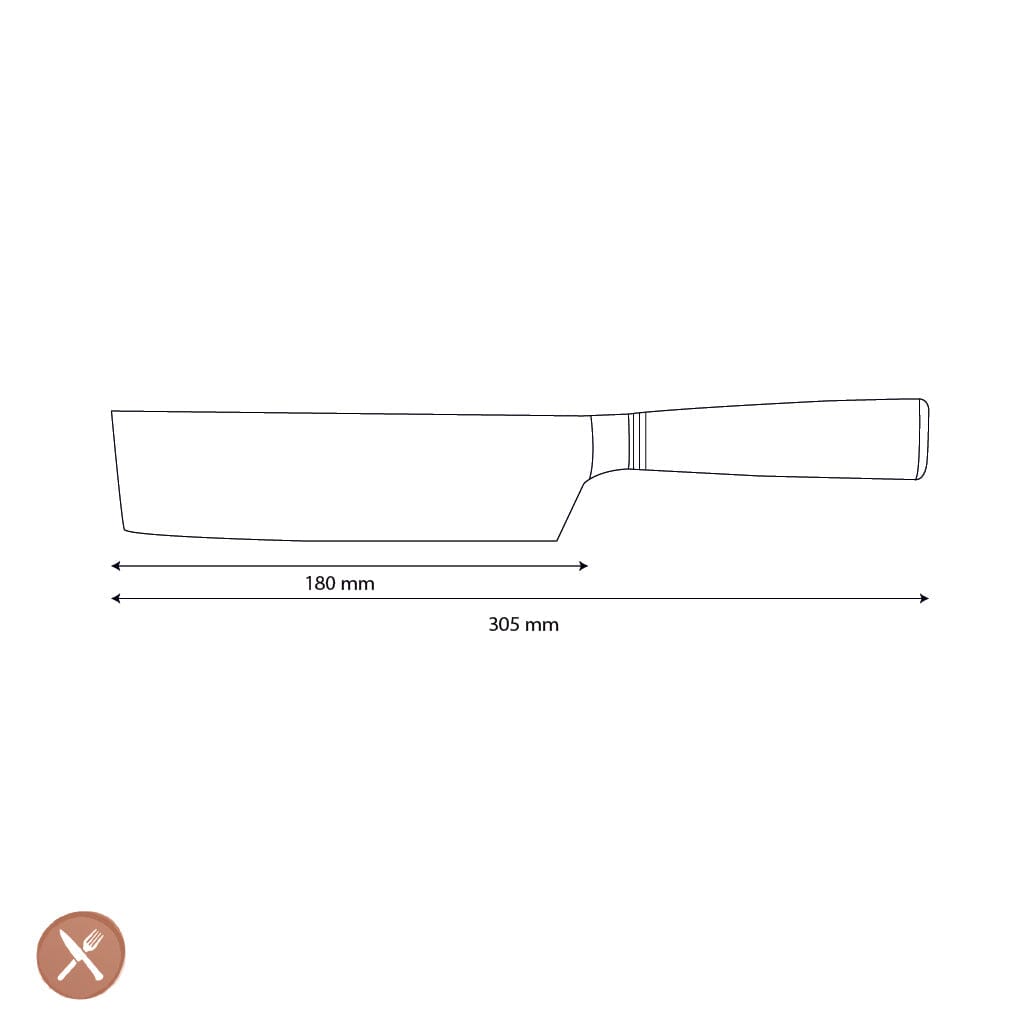 Shinrai Knives - Micarta Jewels Damascus Nakiri 18 cm Nakirimes Shinrai Knives 