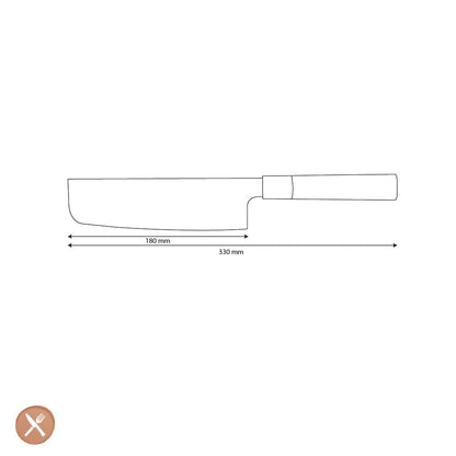 Shinrai Knives - Takumi Kaza Damascus Nakirimes 18 cm Nakirimes Shinrai Knives 