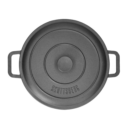Skottsberg - Cast Iron Braadpan 31,5 cm rond met deksel Braadpan Skottsberg 