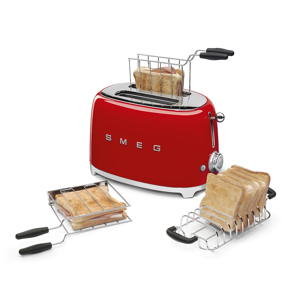 Smeg - Broodroosters | Rood | Jaren 50 | Toaster 2x2 Broodrooster Smeg 