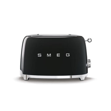 Smeg - Broodroosters | Zwart | Jaren 50 | Toaster 2x2 Broodrooster Smeg 