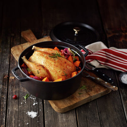 Staub - Ronde cocotte 26 cm - zwart Staub 