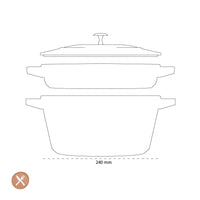 Staub - Stackable 2-delige Pannenset 24 cm - Zwart Pannenset Staub 