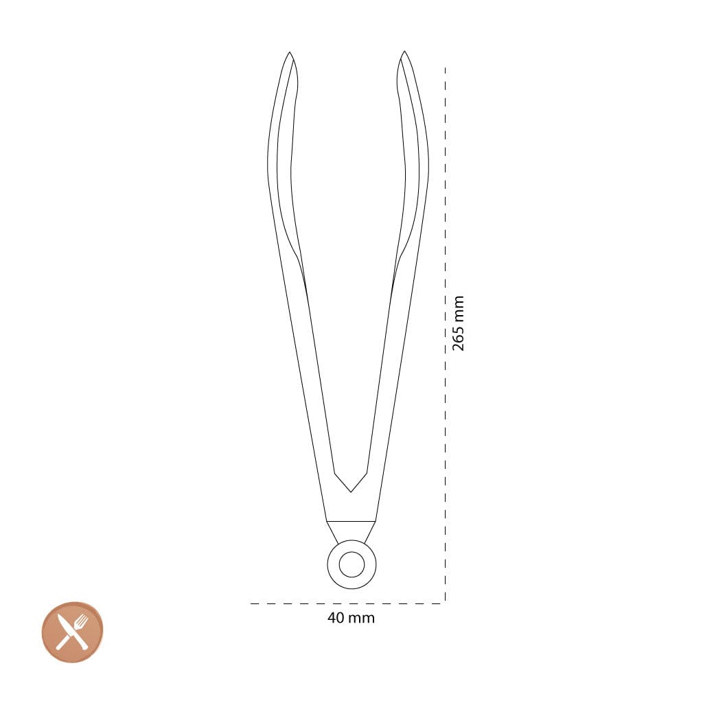 Tools2Cook - Siliconen Keukentang Black Pepper Serveertang Tools2Cook 