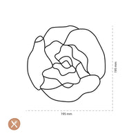 Tools2Cook - Siliconen Onderzetter Peony Black Onderzetter Tools2Cook 