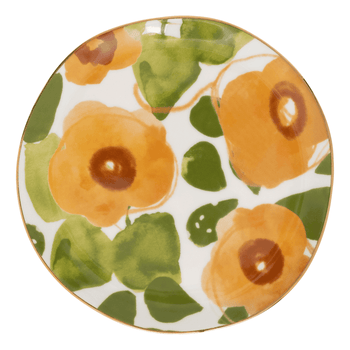 Culture de la nature urbaine - Bonjour - Assiette - Art floral - Caramel - Ø17 cm