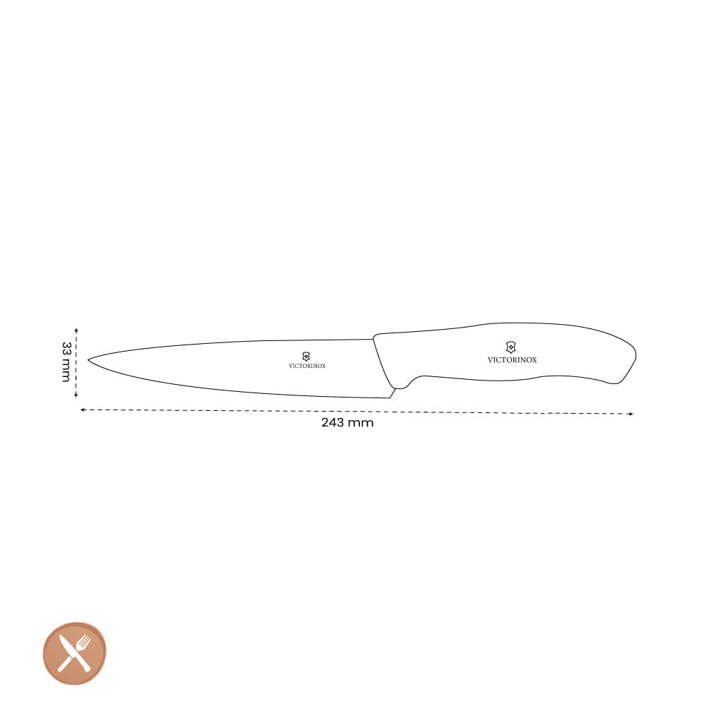 Victorinox - Koksmes Swiss Classic Zwart 12 cm Victorinox 