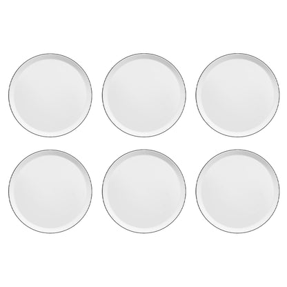 Médard de Noblat - Assiette plate Yaka Noir 27 cm (lot de 6)