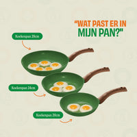 Cook & Pan Dark Olive Koekenpannenset 3-delig