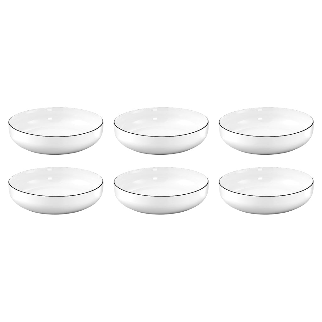 Médard de Noblat - Assiette à salade Yaka Noir 20 cm (lot de 6)