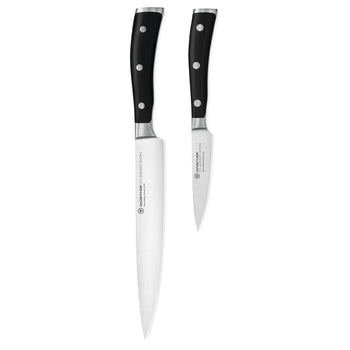 Wüsthof - Coffret de 2 couteaux Classic Ikon - Couteau à découper + Couteau de bureau