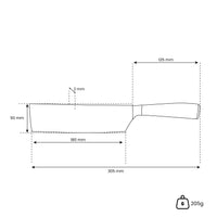 Japanse Damascus Print Series - Nakiri mes Keukenmessen Shinrai Japan 